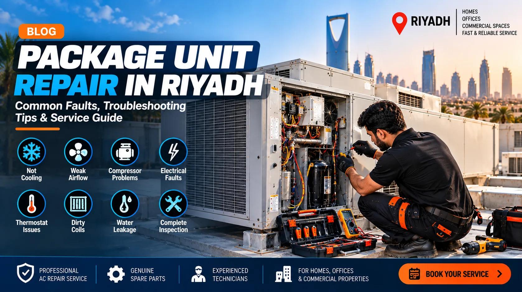 Package unit repair and maintenance service in Riyadh